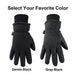 OZERO Cycling Gloves Deerskin Leather Winter Warm Glove Thermal Fleece for Snow Skiing Driving Bike Riding Hiking Runing Hand Warmer in Cold Weather for Women and Men Large Gray Outdoors OZERO 