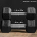 Rep Fitness Rep 5-50 lb Rubber Hex Dumbbell Set with Rack and Free Rubber Mat Sport & Recreation Rep Fitness 