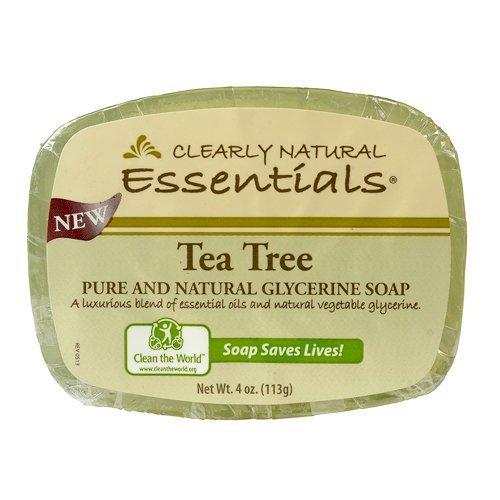 Clearly Natural Glycerin Bar Soap, Tea Tree, 4 Ounce by Clearly Natural Natural Soap Clearly Natural 