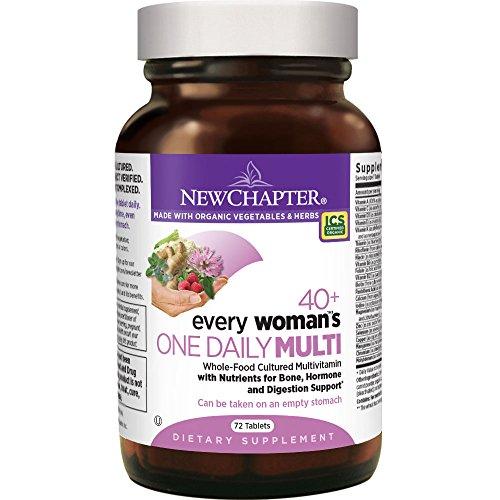 New Chapter Every Woman's One Daily 40+, Women's Multivitamin Fermented with Probiotics + Vitamin D3 + B Vitamins + Organic Non-GMO Ingredients - 72 ct New Chapter 