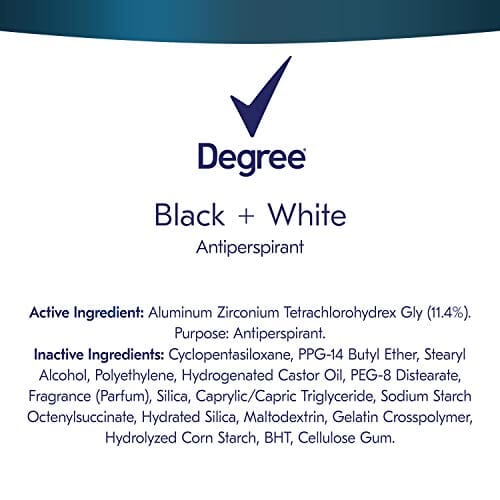 Degree Men UltraClear Antiperspirant Protects from Deodorant Stains Black + White Mens Deodorant 2.7 oz, 4 Count Beauty DEGREE 