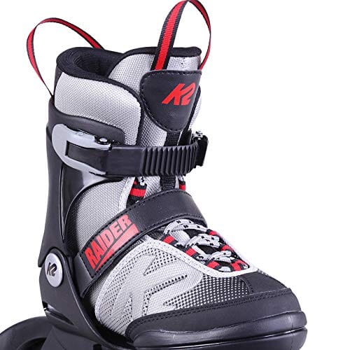 K2 Skate Youth Raider Inline Skates, Gray/Red, Medium (1-5) Outdoors K2 Skate 