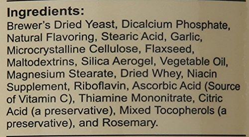 NaturVet Brewer's Dried Yeast Formula with Garlic Flavoring Plus Omegas for Dogs and Cats, 1000 ct Chewable Tablets, Made in USA Animal Wellness NaturVet 