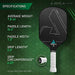 JOOLA Vision Pickleball Paddle with Textured Carbon Grip Surface Technology for Maximum Spin and Control with Added Power - Polypropylene Honeycomb Core Pickleball Racket 16mm Sports JOOLA 