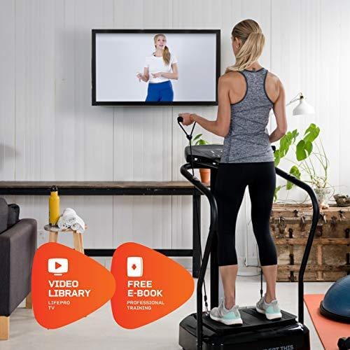 LifePro Rhythm Viberation Plate Machine - Professional Whole Body Vibration Platform for Home Fitness - Viberation Excersize Machine for Awesome Cardio Workout & Weight Loss Sports LifePro 