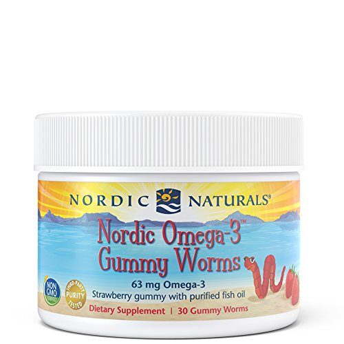 Nordic Naturals - Nordic Omega-3 Gummy Worms, Supports Optimal Brain and Immune Function, 30 Count Supplement Nordic Naturals 