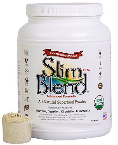 Slim Blend PRO - 840 grams of Vegan Protein Powder, 32+ Organic Superfoods, Plant Based, Non-GMO, Gluten Free, Dairy Free, Cholesterol Free, Soy Free, Whey Free, Nutritional Shake Supplement The Delgado Protocol for Health 