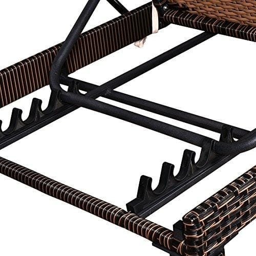 MAGIC UNION Patio Rattan Adjustable Wicker Chaise Lounge with Cushions Garden Furniture Outdoor Pool Side Chair Sets of 2 Furniture MAGIC UNION 