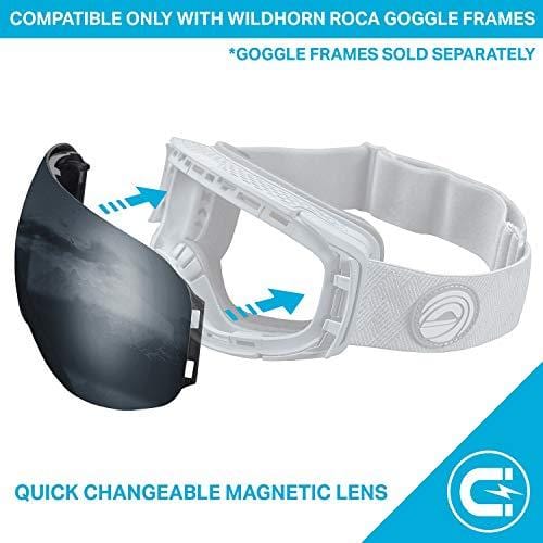 WildHorn Outfitters Roca Extra/Replacement Frameless Snow Goggle Lens Ski WildHorn Outfitters 