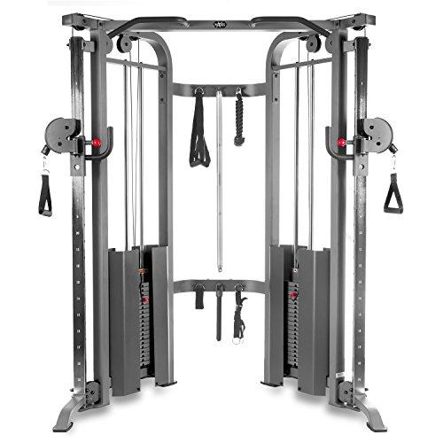 Functional Trainer Cable Machine with Dual 200 lb Weight Stacks, 19 Adjustments, and Accessory Package Sport & Recreation XMark Fitness 
