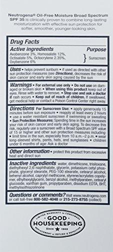 Neutrogena Oil-Free Daily Facial Moisturizer With Broad Spectrum SPF 35 Sunscreen, Dermatologist Recommended, Fragrance-Free, Non Comedogenic and Hypoallergenic 2.5 fl. oz Skin Care Neutrogena 