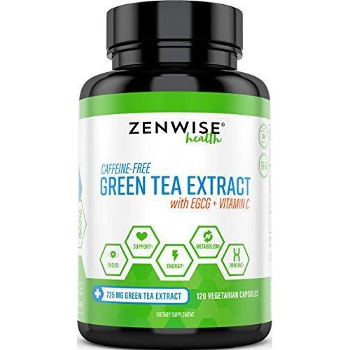 Green Tea Extract Supplement with EGCG & Vitamin C Supplement Zenwise Health 
