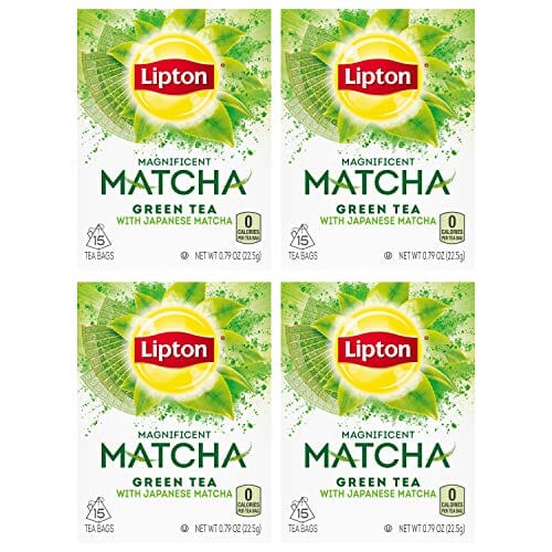 Lipton Magnificent Matcha Tea Bags For a Warm Beverage Green Tea Made With Real Matcha 15 Tea Bags 4 Count Grocery Lipton 