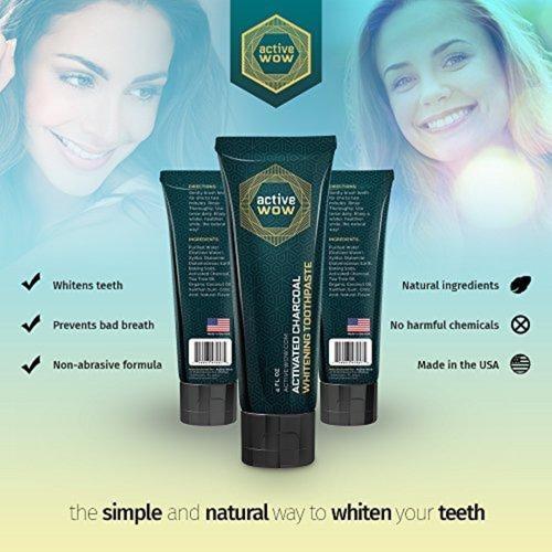 Teeth Whitening Charcoal Toothpaste Beauty & Health Active Wow 