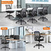 Home Office Chair Ergonomic Desk Chair Mesh Computer Chair with Lumbar Support Armrest Executive Rolling Swivel Adjustable Mid Back Task Chair for Women Adults, Black Furniture BestOffice 