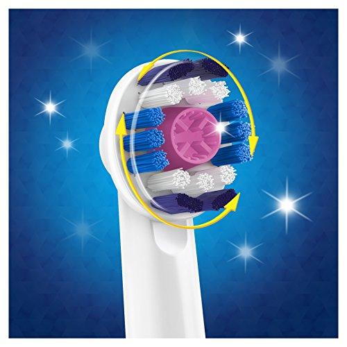 Braun Oral-B 3D White Replacement Toothbrush Heads - Brush Head Color May Vary (Pack of 5) Brush Head Oral B 