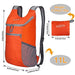 G4Free Lightweight Packable Shoulder Backpack Hiking Daypacks Small Casual Foldable Camping Outdoor Bag for Adults Kids 11L(Orange) Backpack G4Free 