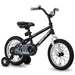 JOYSTAR 18" Pluto Kids Bike with Training Wheels for Ages 6 7 8 9 Year Old Boys & Girls, Black Outdoors JOYSTAR 