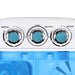 SUPER DEAL Portable Compact Washing Machine, Mini Twin Tub Washing Machine w/Washer&Spinner, Gravity Drain Pump and Drain Hose Major Appliances SUPER DEAL 