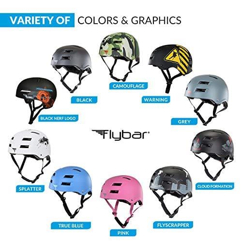 Flybar Dual Certified CPSC Multi Sport Kids & Adult Bike And Skateboard Adjustable Dial Helmet,Pink,M-L Sports Flybar 