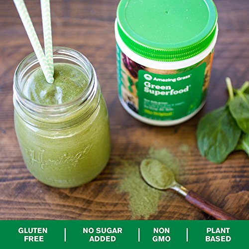 Amazing Grass Green Superfood Organic Powder with Wheat Grass and Greens, Flavor: Original, Box of 15 Individual Servings Supplement Amazing Grass 