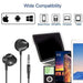 PHILIPS Wired Earbuds with Microphone - Ergonomic Comfort-Fit in Ear Headphones with Mic for Cell Phones, Earphones with Microphone with Bass Clear Sound - Black Electronics PHILIPS 