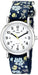 Timex Women's T2P370 Weekender 31mm Blue Floral Nylon Slip-Thru Strap Watch Watch Timex 