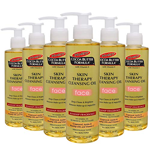Palmer's Cocoa Butter Formula with Vitamin E, Skin Therapy Cleansing Oil for Face, Rosehip Fragrance, 6.5 fl. oz. (Pack of 6) Skin Care Palmer's 