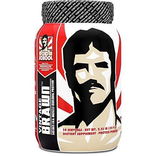 VINTAGE BRAWN Protein - Muscle-Building Protein Powder - The First Triple Isolate of Premium Egg, Milk (Whey and Casein), and Beef Protein - Rich Chocolate Flavor with Zero Sugars and No Artificials Supplement Old School Labs 