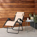 AmazonBasics Outdoor Zero Gravity Lounge Folding Chair, Beige Furniture AmazonBasics 