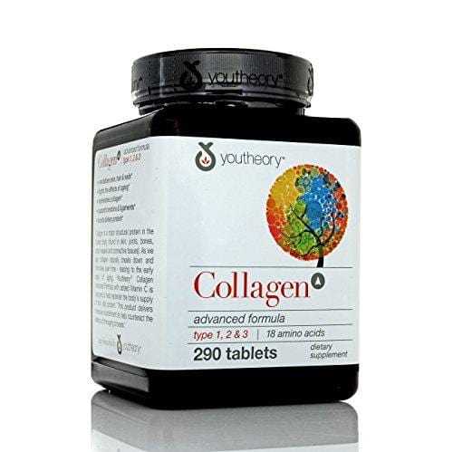YOUTHEORY Advanced Formula 1 2 3 Collagen, 290 CT Supplement Youtheory 