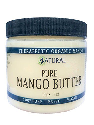 Pure Organic Mango Butter-2 Sizes Available-Food Grade & Cosmetic Grade, Organic, Pure, Clean, Naked, (16 Ounce) Supplement Zatural 