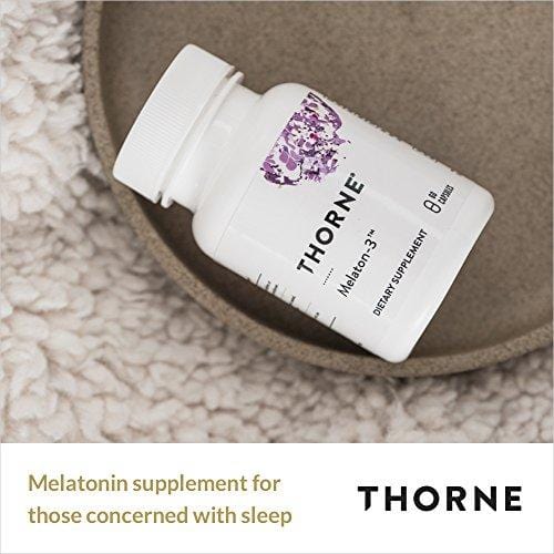 Thorne Research - Melaton-3 - Melatonin Supplement (3 mg) to Promote Sleep and Relaxation - 60 Capsules Supplement Thorne Research 