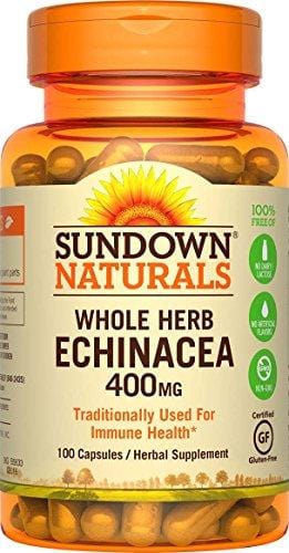 Sundown Naturals® Echinacea Whole Herb 400 mg, 100 Capsules Supplement Sundown Naturals 