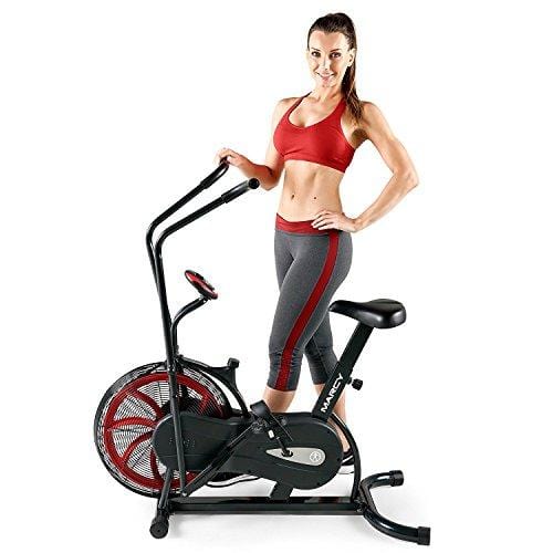Marcy Fan Exercise Bike with Air Resistance System – Red and Black – NS-1000 Sports Marcy 