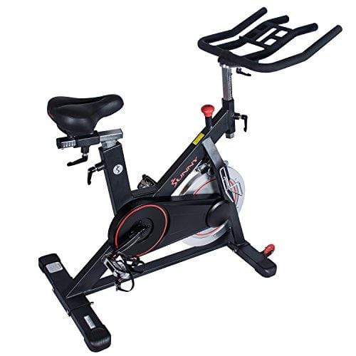 Sunny Health & Fitness Magnetic Belt Drive Indoor Cycling Bike with 44 lb Flywheel and Large Device Holder Sports Sunny Health & Fitness 