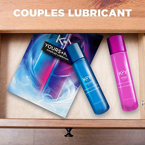 K-Y Yours & Mine Couples Lubricant for Him & Her, oz. each, 2 bottles/3 Warming, water-based lube for men & tingling lube for woman - compatible with massagers & toys Lubricant K-Y 