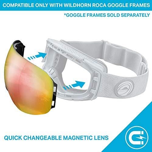 WildHorn Outfitters Roca Extra/Replacement Frameless Snow Goggle Lens Ski WildHorn Outfitters 