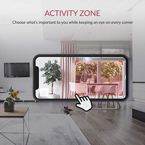 YI 4pc Home Camera, 1080p Wireless IP Security Surveillance System with Night Vision, Baby Monitor on iOS, Android App - Cloud Service Available Home Entertainment YI 