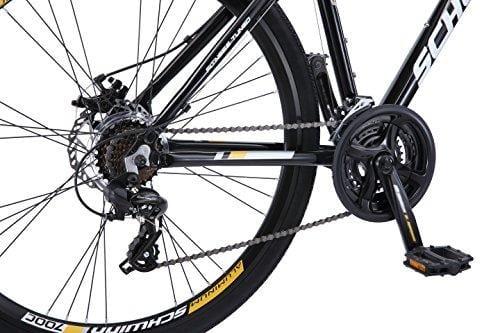 Schwinn GTX Comfort Hybrid Bike, GTX Elite, 18-Inch Frame, Black/Yellow Outdoors Schwinn 