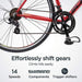 Schwinn Volare 1400 Adult Hybrid Road Bike, 28-inch wheel, aluminum frame, Red Outdoors Schwinn 