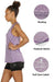 icyzone Workout Tank Tops for Women - Racerback Athletic Yoga Tops, Running Exercise Gym Shirts(Pack of 3)(M, Charcoal/Lavender/Peach) Apparel icyzone 