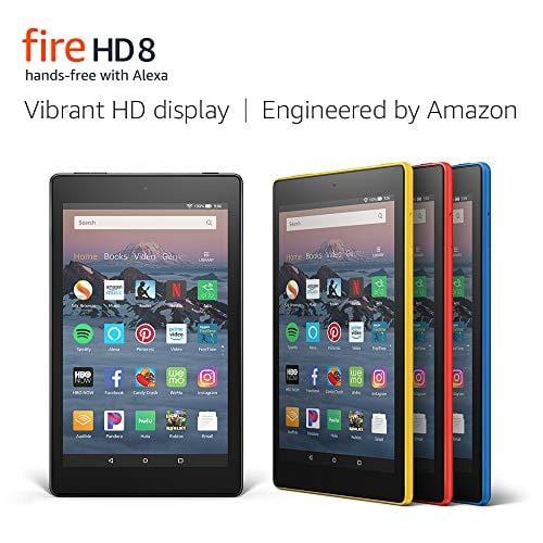 Fire HD 8 Tablet (8" HD Display, 16 GB) - Yellow (Previous Generation - 8th) Digital Text 2 Amazon 