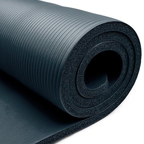 Crown Sporting Goods 5/8-Inch Extra Thick Yoga Mat with No Stick