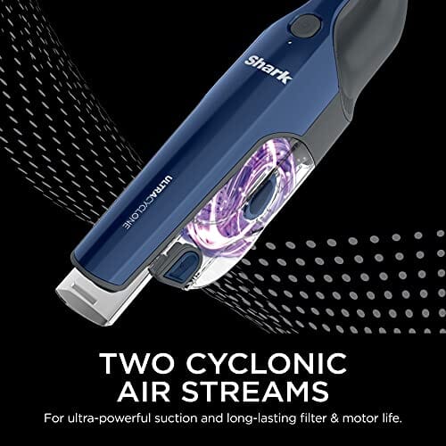 Shark CH964AMZ 2-in-1 Cordless & Handheld Vacuum Ultracyclone System, Ultra-Lightweight and Portable for Car and Home, Blue Home Shark 