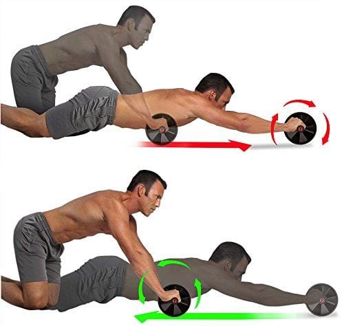 Fitnessery Ab Roller for Abs Workout - Ab Roller Wheel Exercise Equipment - Ab Wheel Exercise Equipment - Ab Wheel Roller for Home Gym - Ab Machine for Ab Workout - Ab Workout Equipment Sports Fitnessery 