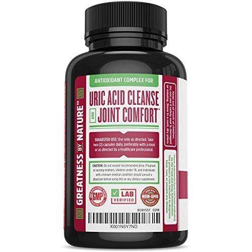 Tart Cherry Extract Capsules with Celery Seed - Advanced Uric Acid Cleanse for Joint Comfort, Healthy Sleep Cycles and Muscle Recovery - Potent Polyphenols Supplement - 60 Veggie Capsules Supplement Zhou Nutrition 