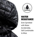 Wantdo Women's Lightweight Packable Down Jacket(Black, Medium) Ski Wantdo 