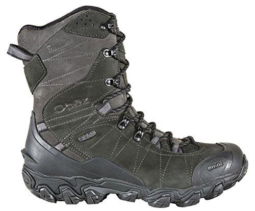 Oboz Bridger 10" Insulated B-Dry Hiking Boots - Men's Carbon Black 10.5 Men's Hiking Shoes Oboz 