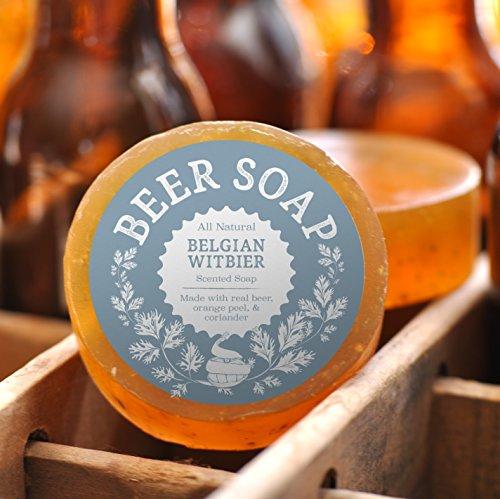 Beer Soap (Belgian Witbier) - All Natural + Made in USA - Actually Smells Good! Perfect Gift For Beer Lovers Natural Soap Swag Brewery 